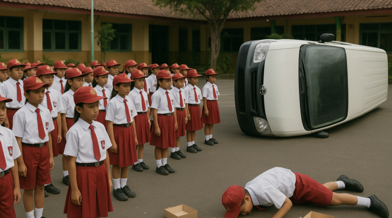 Mobil MBG Tabrak Siswa SD